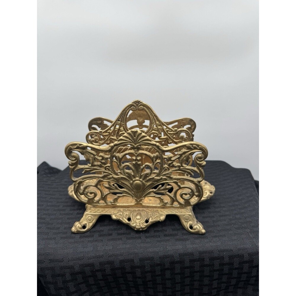 Victorian Napkin Letter Holder Cast Iron